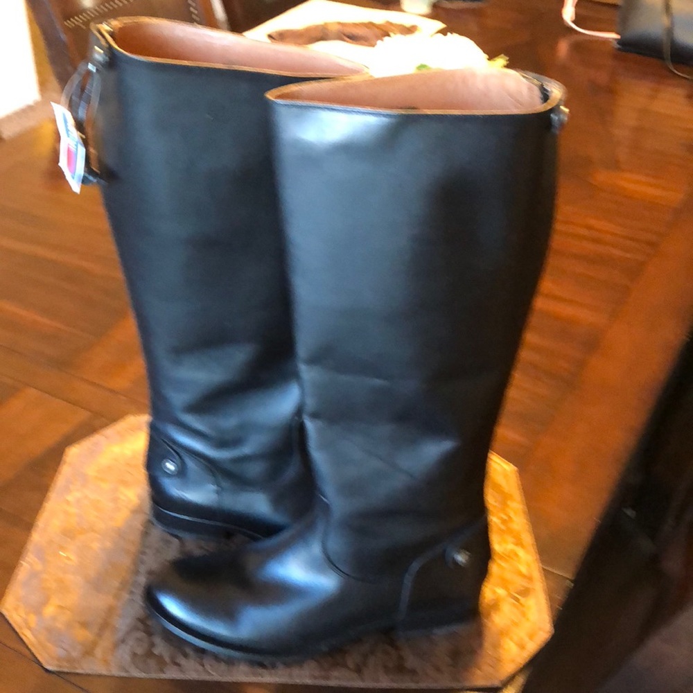 Frye, Mellissa Button Back Zipper Riding Boots